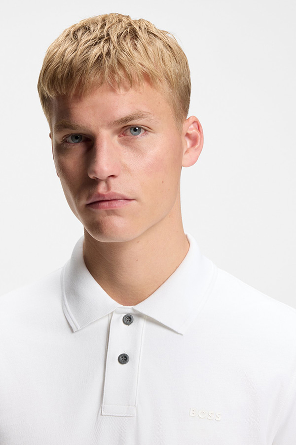 ΜΠΛΟΥΖΑ POLO BOSS - 100 ΛΕΥΚΟ